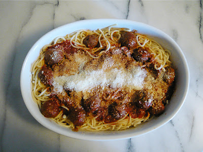 Spaghetti with meatballs