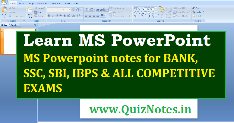 Learn MS Powerpoint: Complete Study Guide with Picture PDF ~ QuizNotes ...