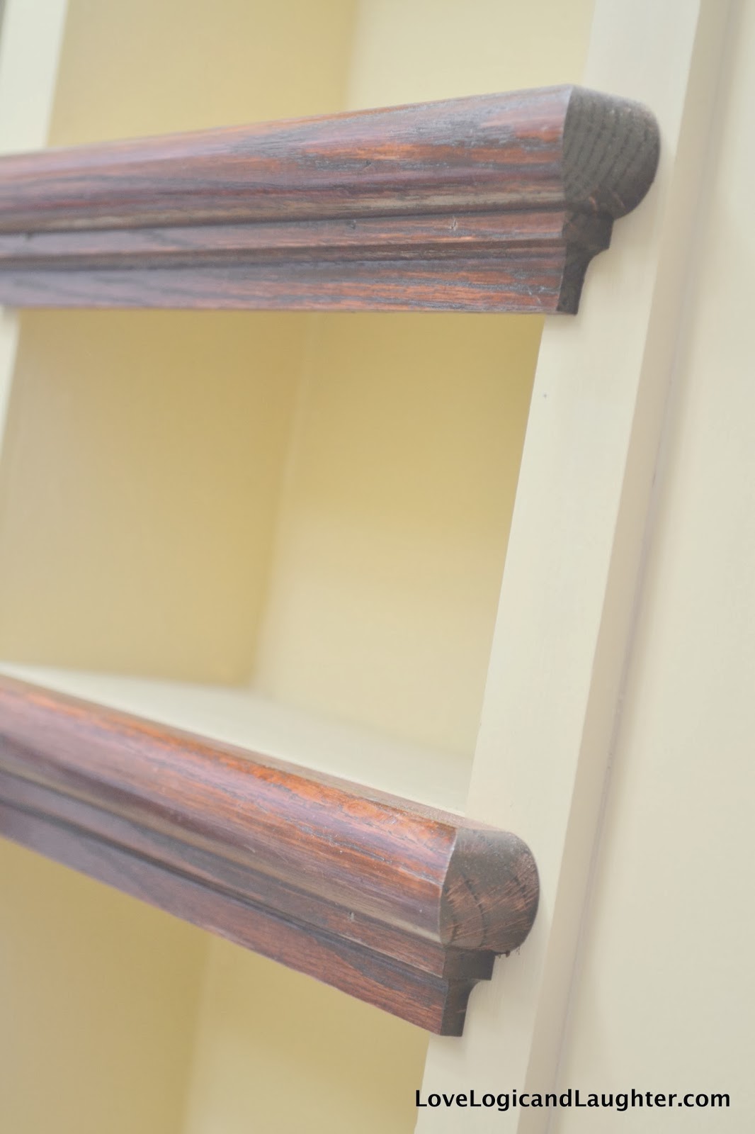 Using Stair Tread Nosing as Finishing Trim on Built-in Shelves | Logic
