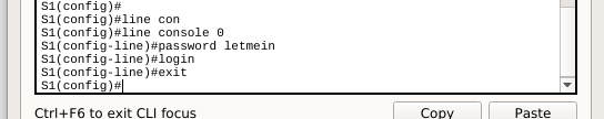 Startup config. Startup config
