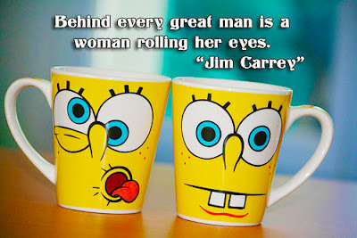 facebook Poste image quotes (Behind every great man is a woman rolling her eyes)
