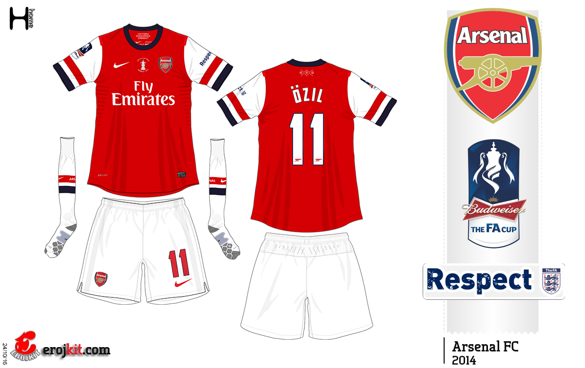 Kit Design, by eroj 2014 Arsenal