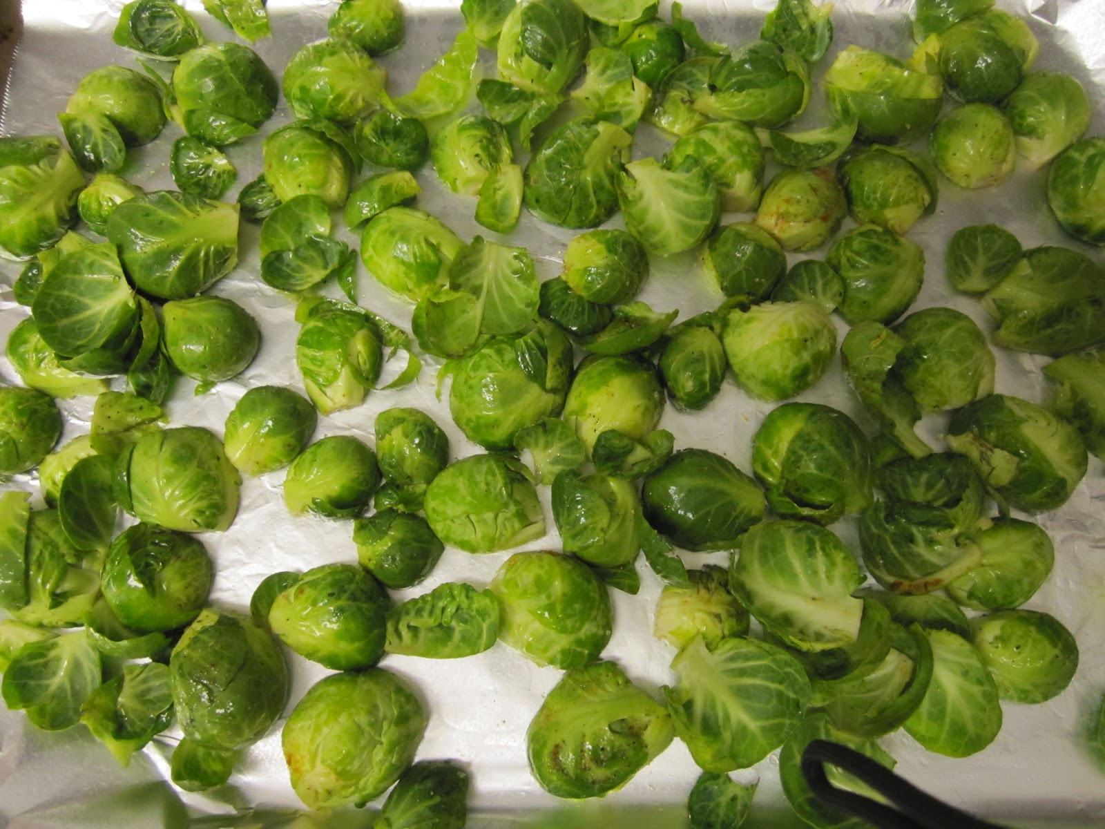 Pretty Penny Roasted Brussel Sprouts With Red Wine Vinagrette