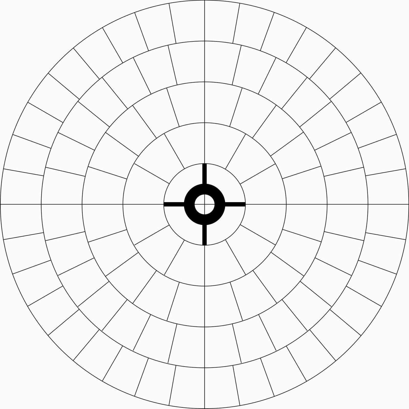 Распечатай и Стреляй! Стодольная пристрелочная мишень. Sighting ring
