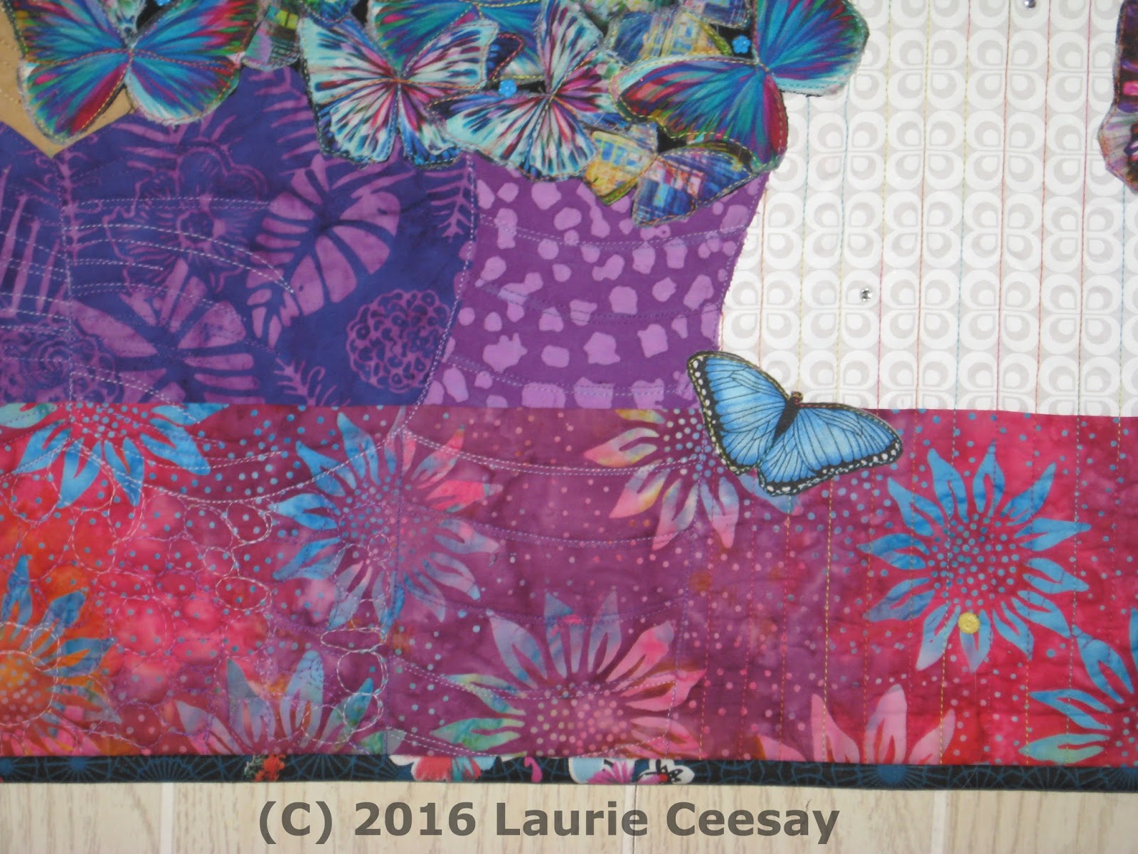 Artsy Chick Quilts 2016 Hoffman Challenge Quilt Summer Rainbow