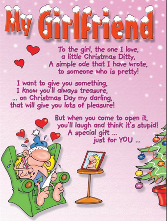 To my lovely wife valentine's day greeting card Merry Christmas to girlfriend love quotes her him romantic boyfriend