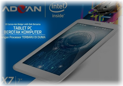 Daftar Tablet Murah Ram 1GB 700 Ribuan April 2016 Advan X7-Tablet Murah Ram 1GB 700 Ribuan April 2016
