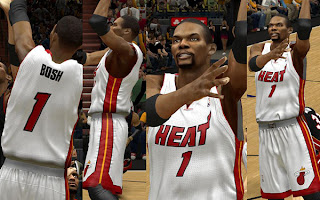 NBA 2K13 Miami Heat Home Jersey Mod