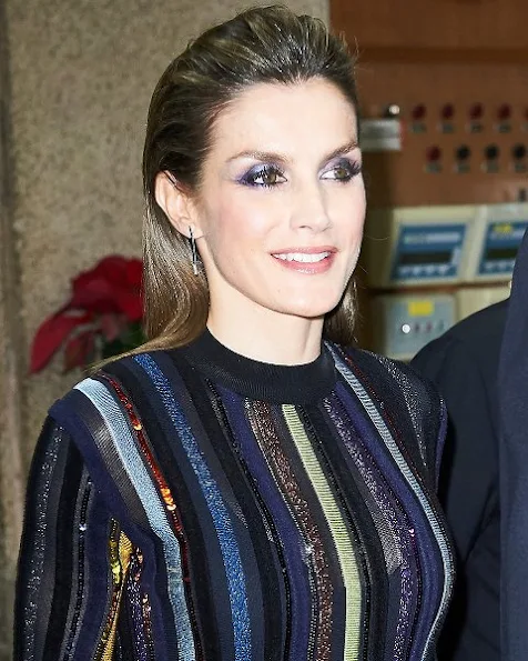 Queen Letizia wears Nina Ricci dress from Resort 2017 Collection, Prada pumps