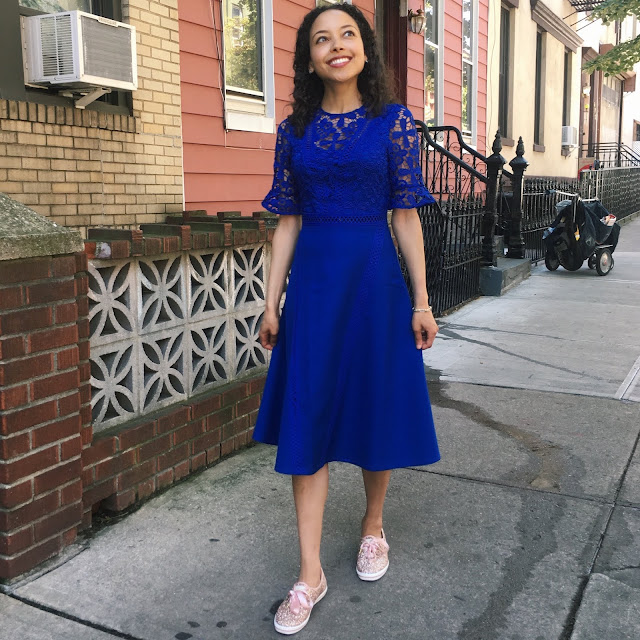 Danai Kadzere Blue ASOS Dress