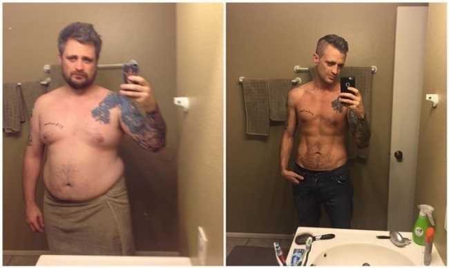 #6. It's hard to imagine that the guy on the right used to look like the guy on the left. - 23 Inspirational Before/After Photos Of People Who Can Say 'I Did It.' #6. It's hard to imagine that the guy on the right used to look like the guy on the left. - 23 Inspirational Before/After Photos Of People Who Can Say 'I Did It.'