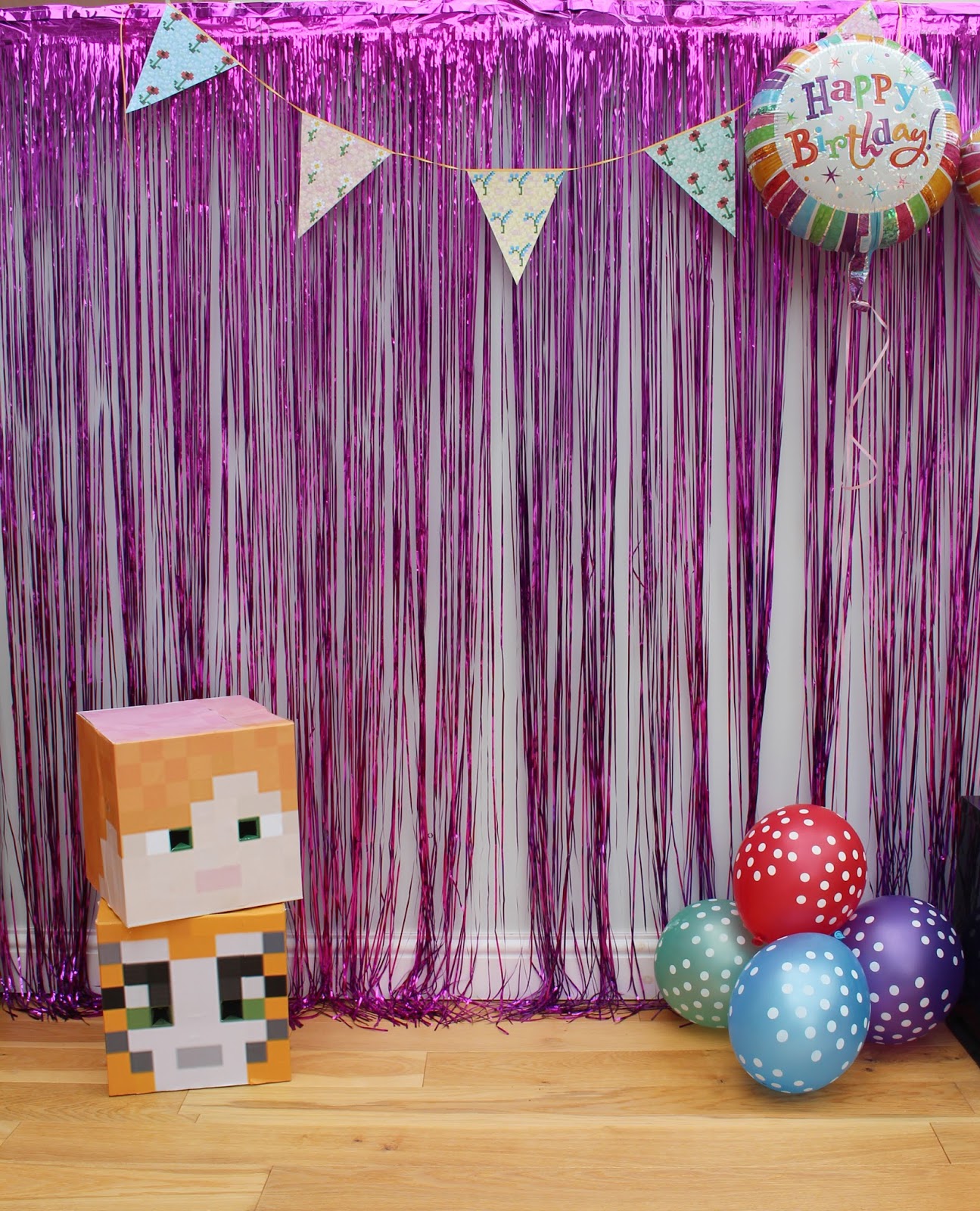 I went to a little girl's Minecraft birthday party. Here is her