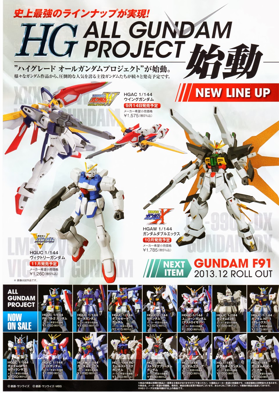 HG all Gundam GunPla Project 20132014