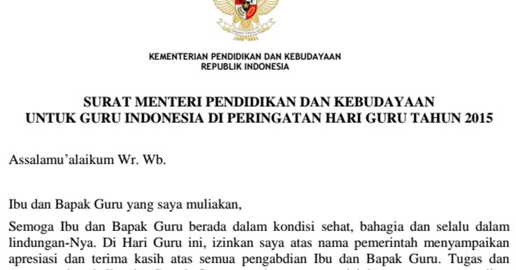 Download file pidato mendikbud di hari guru tahun 2021