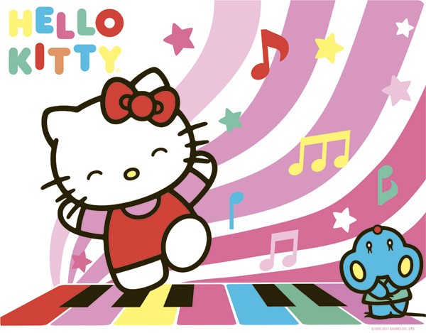 Gambar Kitty Menari Terbaru Animasi Bergerak Bernyanyi Dancing Lucu
