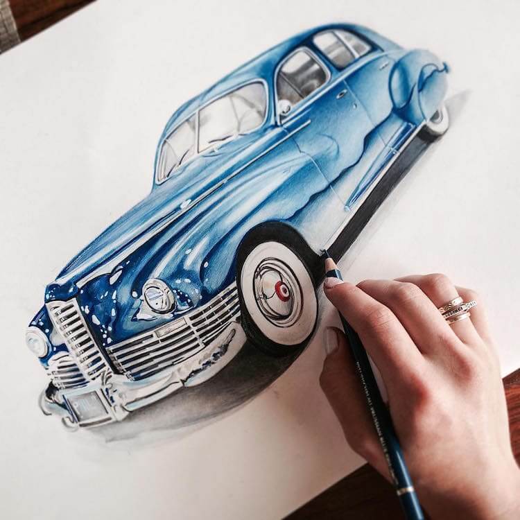 Hyperrealistic Colored Pencil Drawings Depict The Colors Of The Galaxy