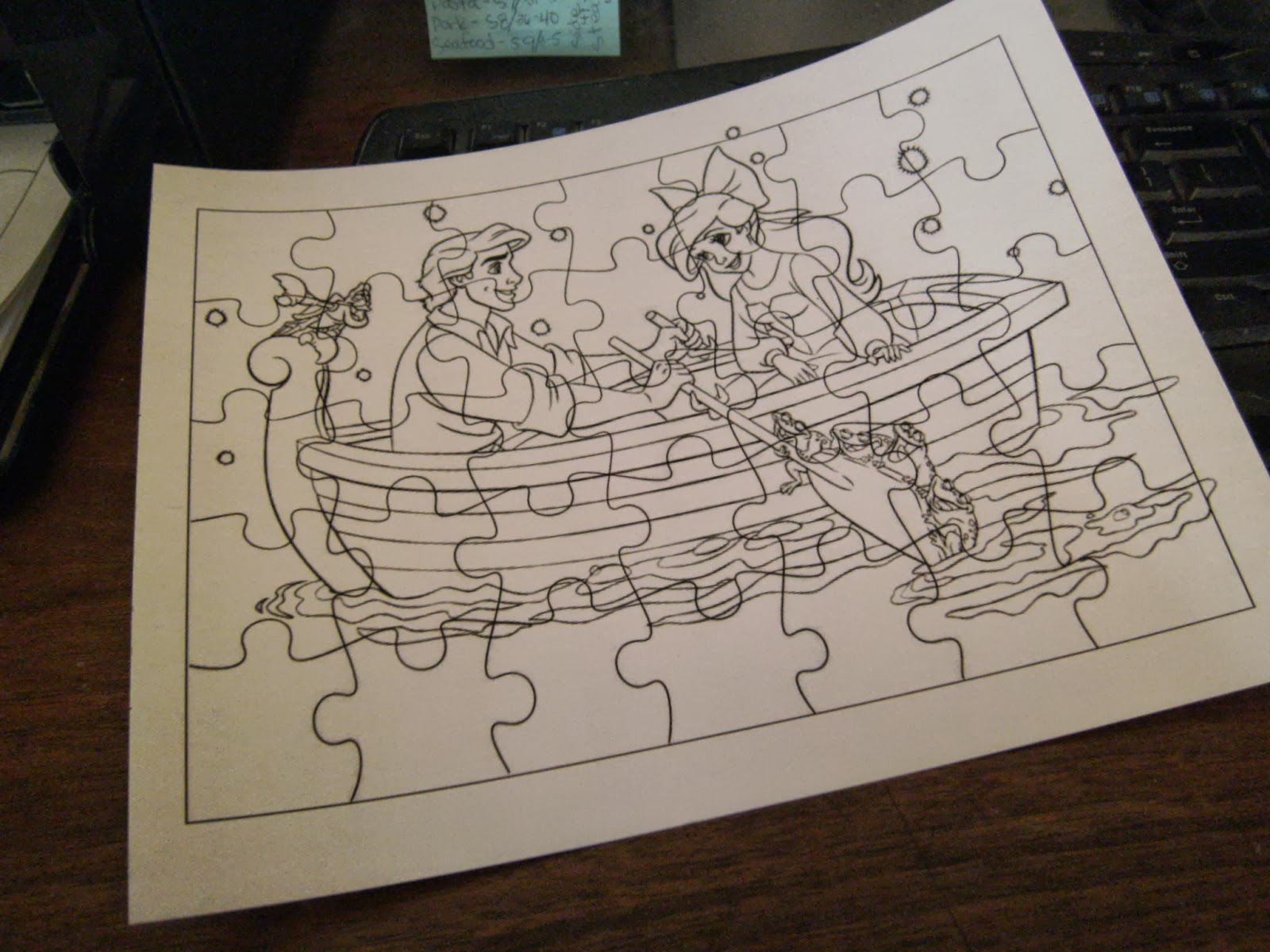 diy train puzzle