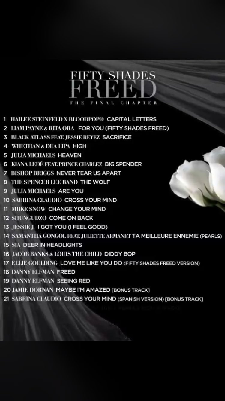 Fifty Shades Updates NEWS Soundtrack List For Fifty Shades Freed fifty-shades-updates-news-soundtrack-list-for-fifty-shades-freed