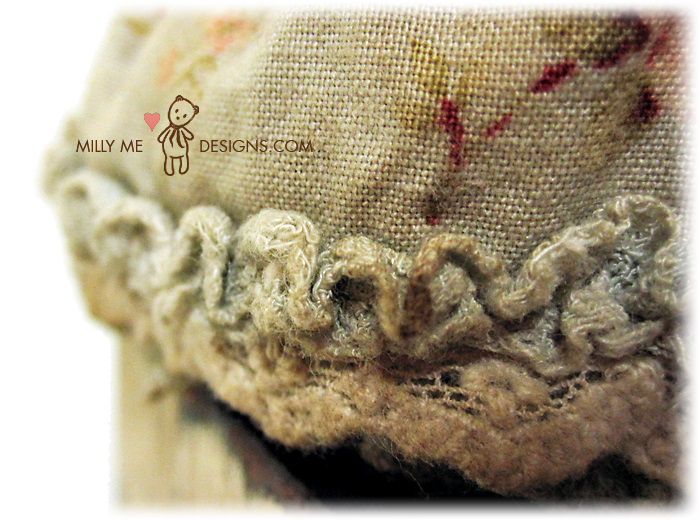 frayed cotton lace ruffles