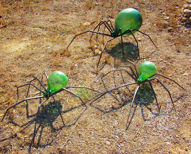 spider sculpture ironwork