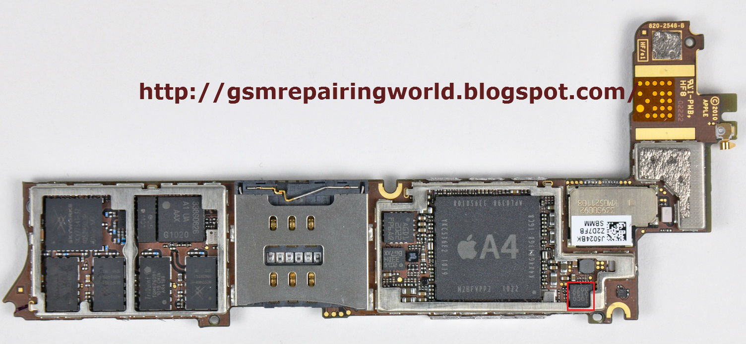 iphone 4g logic board mic i.c GSM REPAIRING