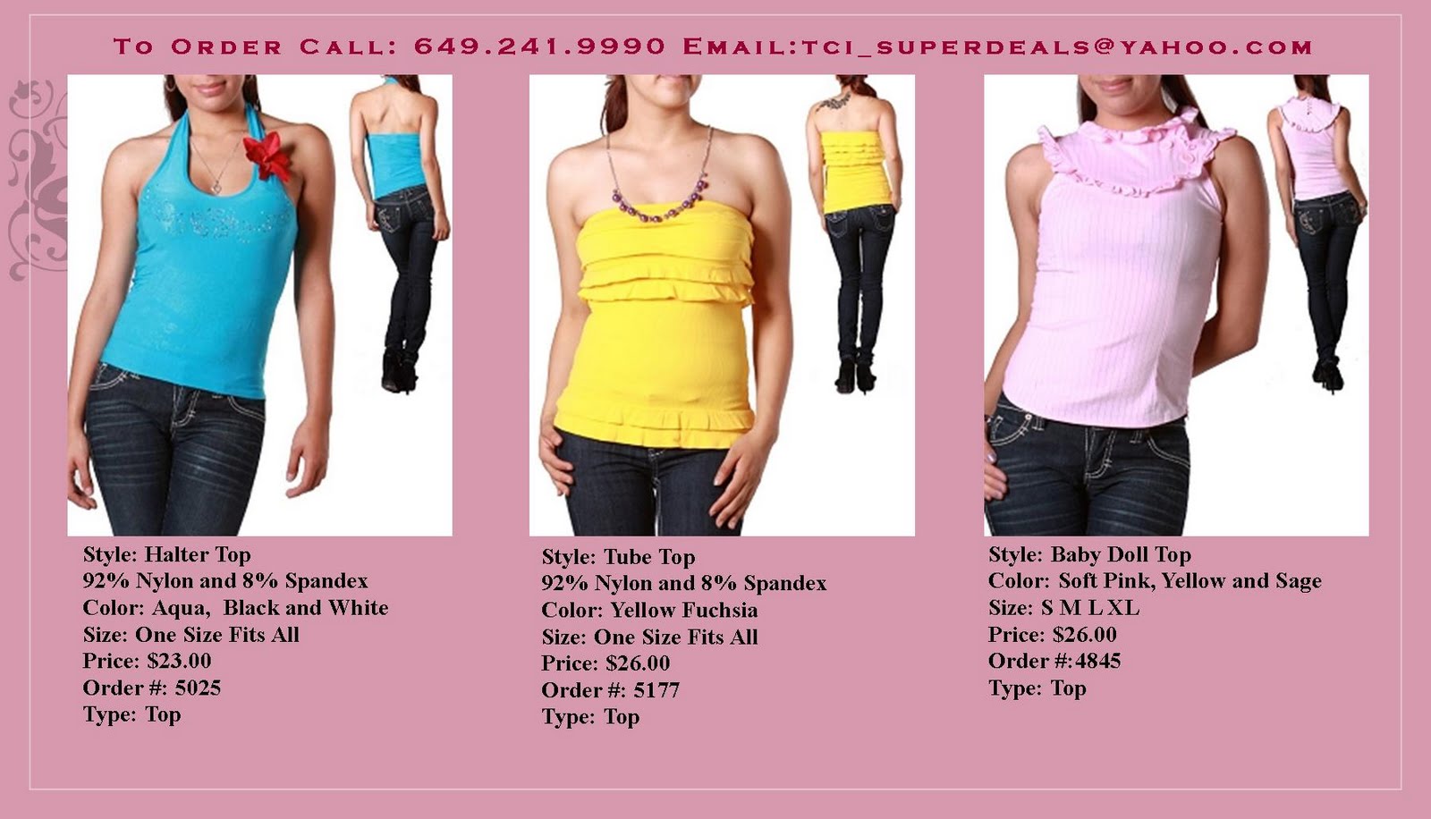 BARE NECESSITIES Tops