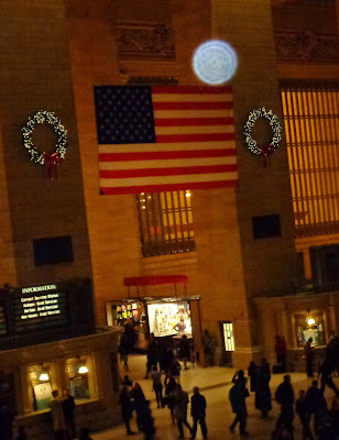 bright orb in Grand Central Station