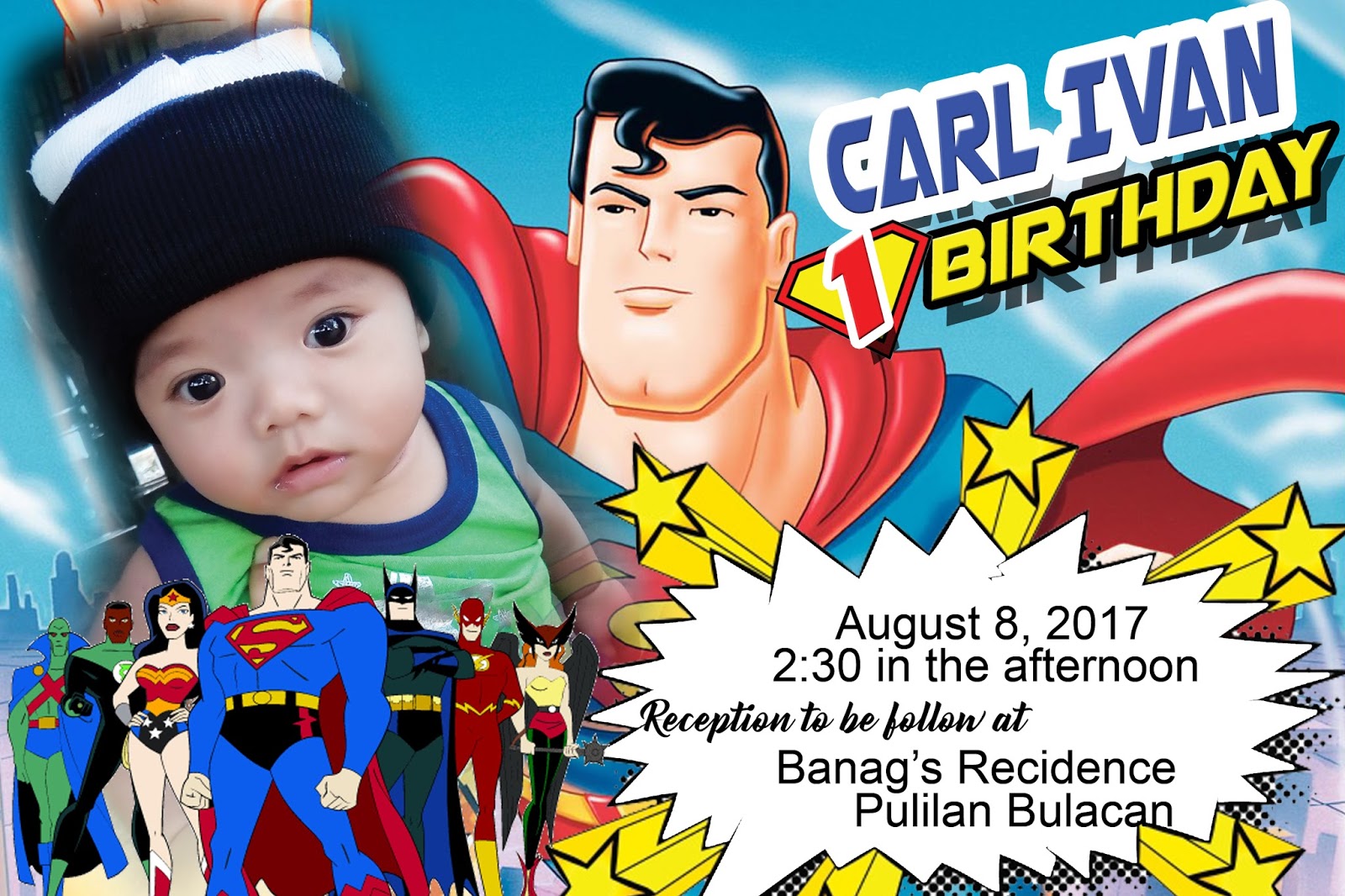 Most Popular SUPERMAN INVITATION DESIGN: Easy to followed Steps by Within Superman Birthday Card Template