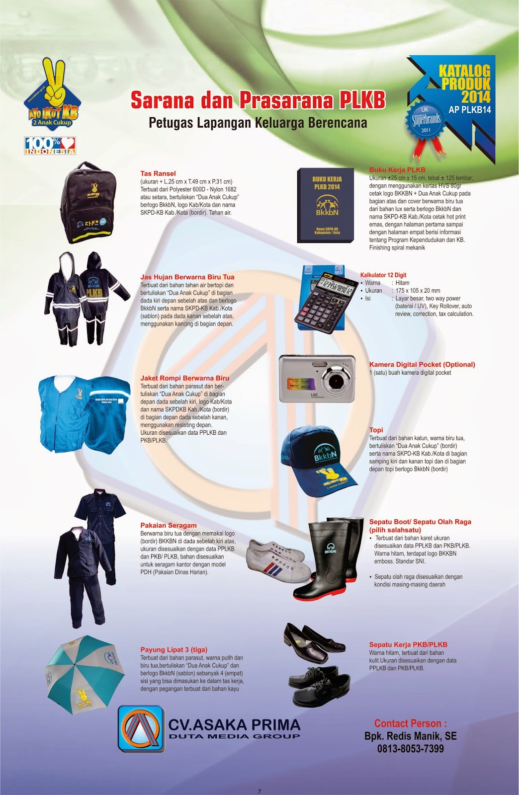 SARANA PLKB KIT 2014 SERAGAM SARANA PLKB BKKBN