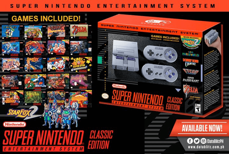 Super NES Classic Edition available at DataBlitz for PHp 5,995 Super NES Classic Edition available at DataBlitz for PHp 5,995