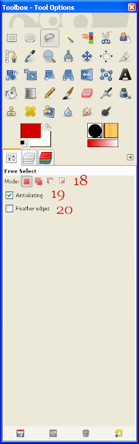 The Free Select Tool Options
