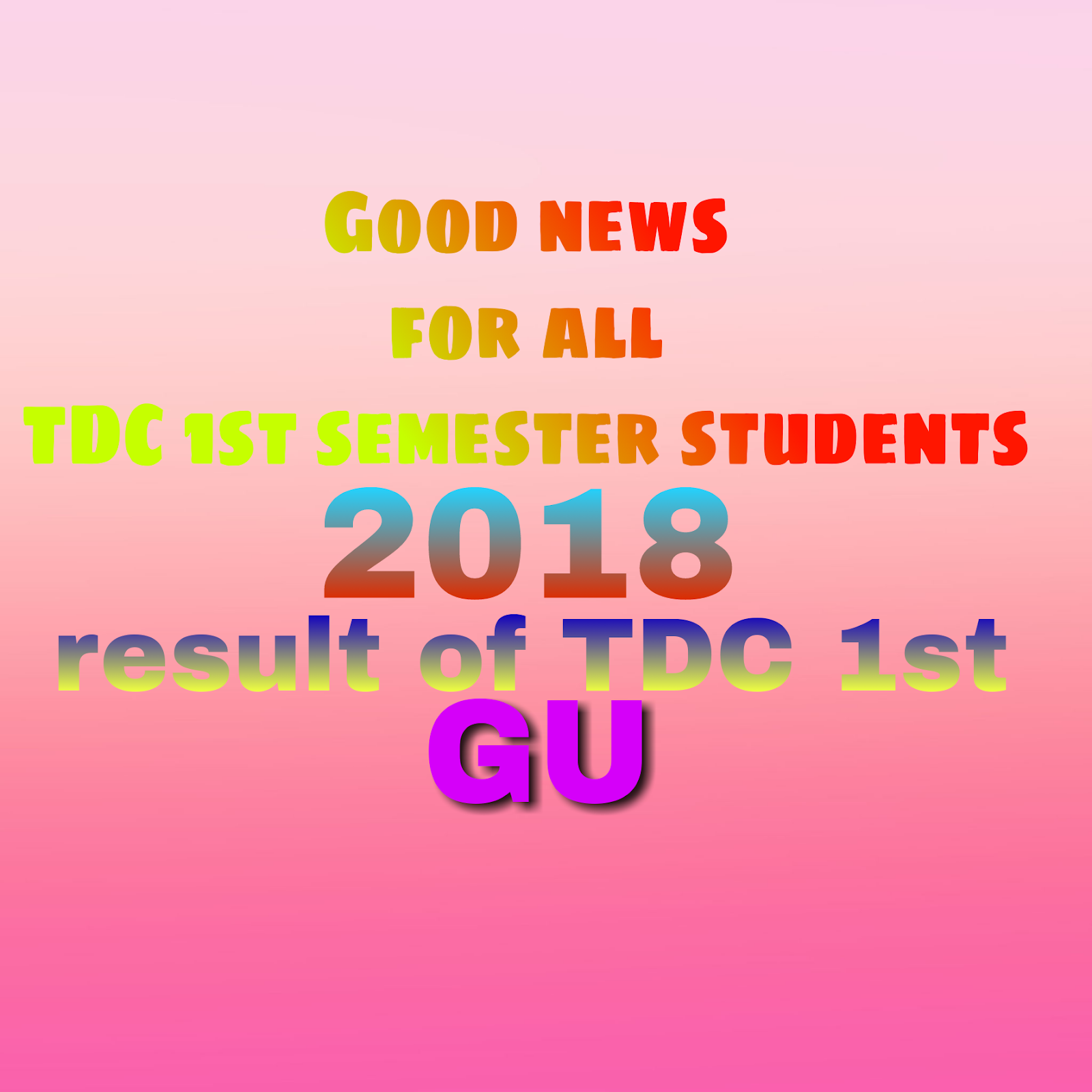 Gauhati University Result 201718 TDC BA/ B.Sc/ 1st Sem Available