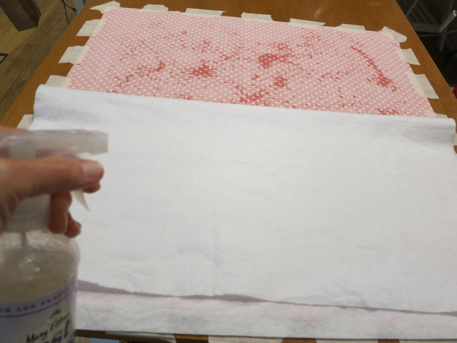 Spray Basting Tutorial – Using a Table – Christa Quilts