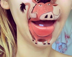 فتاة بريطانية تحول فمها لشخصيات كرتونية!