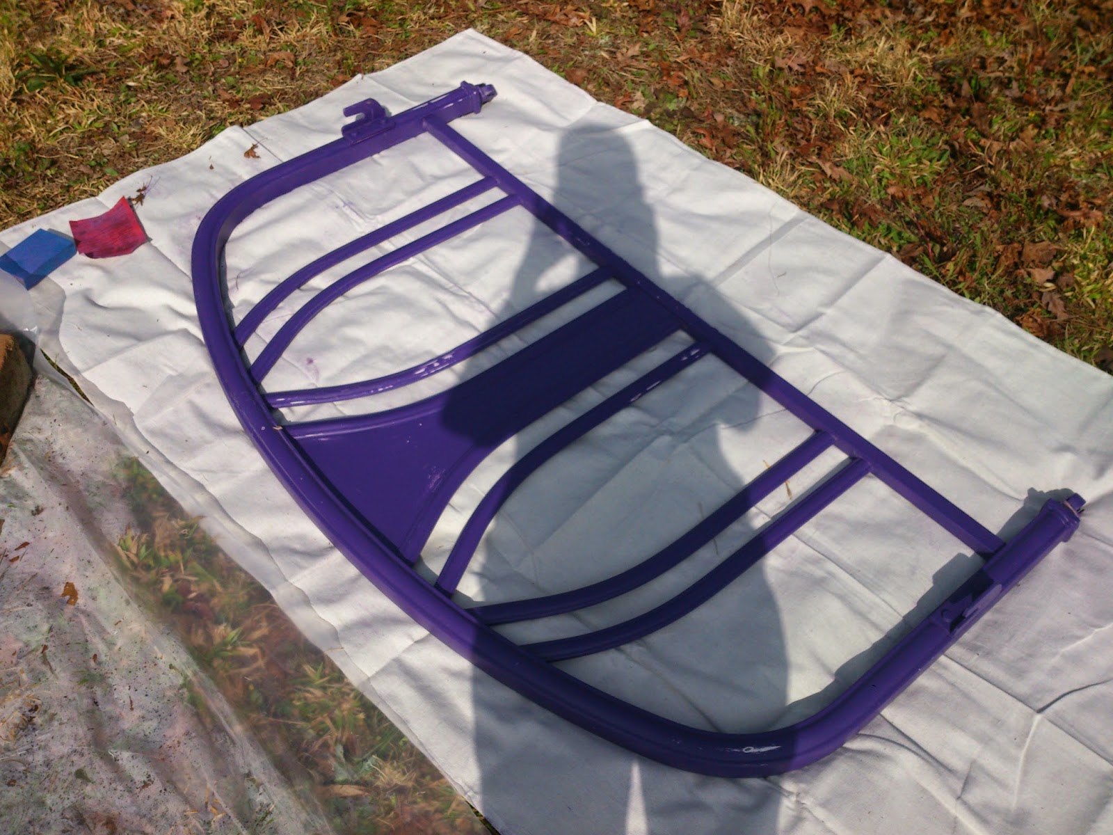 Crafting with Court Refinishing a Metal Bed Frame