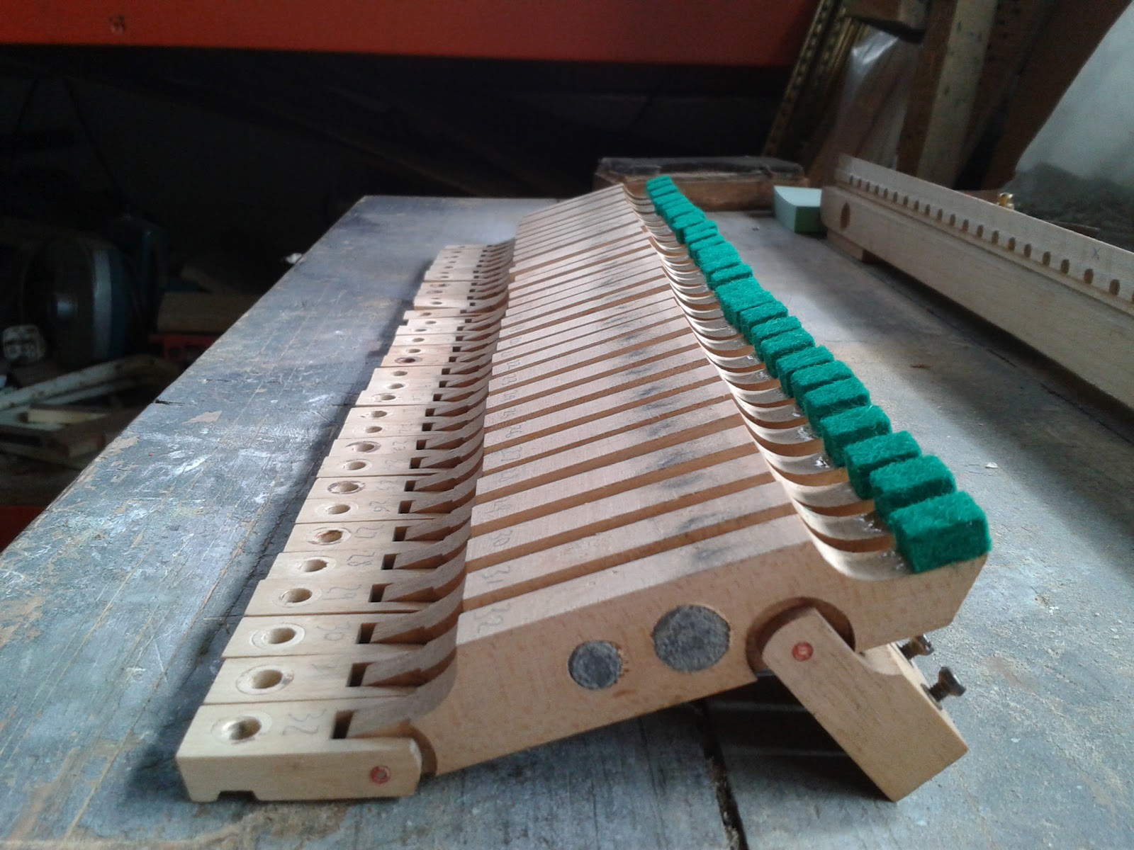 Restoring a Challen Grand Piano Damper Lift