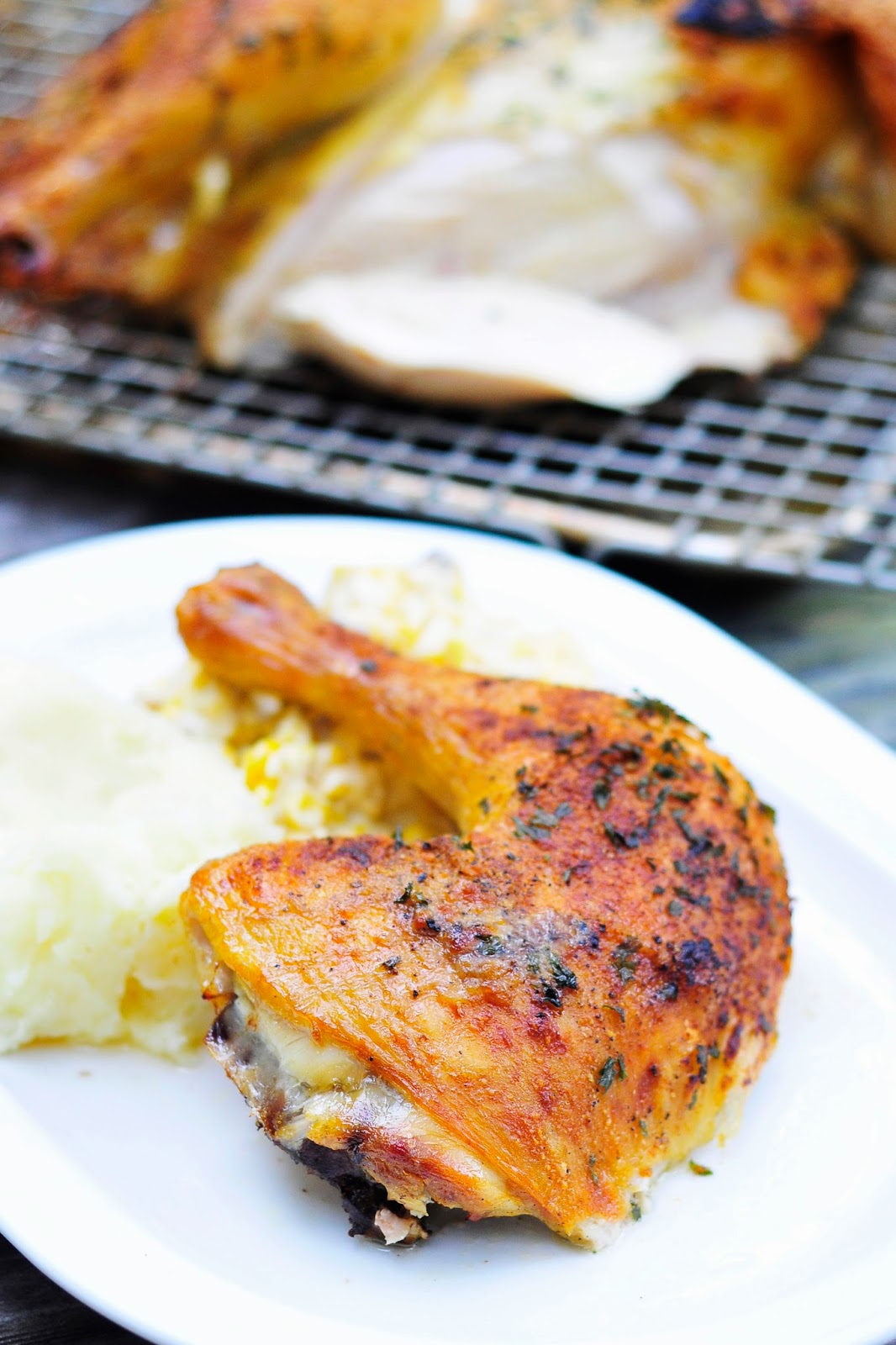 Simply Gourmet Spatchcock Chicken with Herbs