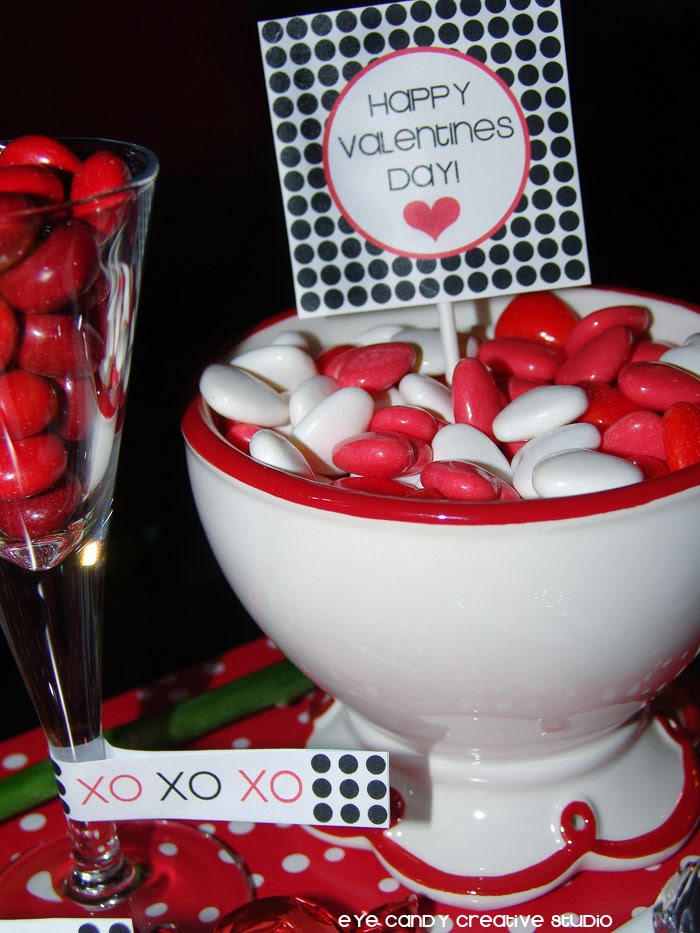 FREE Valentines drink glass flags, FREE Valentines toppers and gift tags