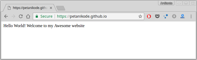 Halaman Github Petani Kode