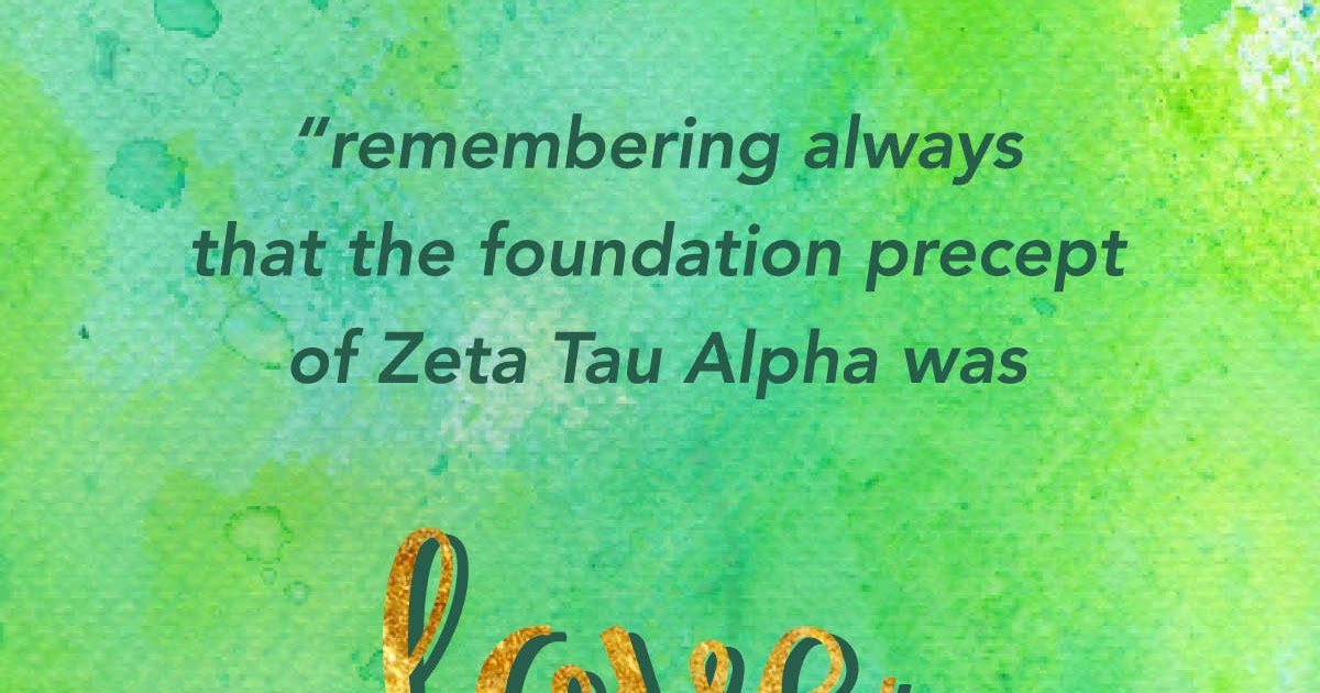 We Live the Creed Zeta Tau Alpha Gamma Phi