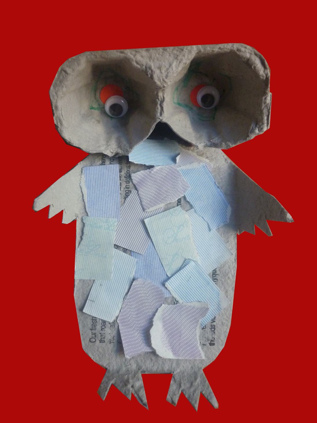 Egg Carton Owl Weekend project