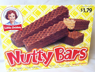 A box of Little Debbie brand Nutty Bars