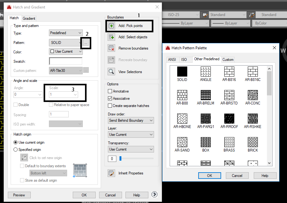 Cara menggunakan Hatch pada Autocad Dizar Smart