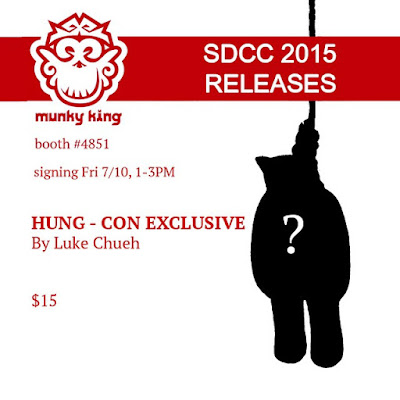 San Diego Comic-Con 2015 Exclusive “Gold” Hung Vinyl Figure Zipper Pull by Luke Chueh & Munky King