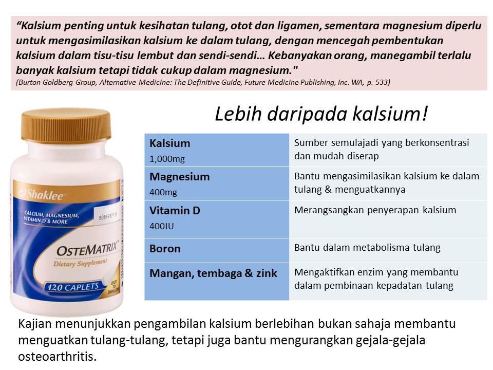 Shaklee fungsi ostematrix Ostematrix Shaklee