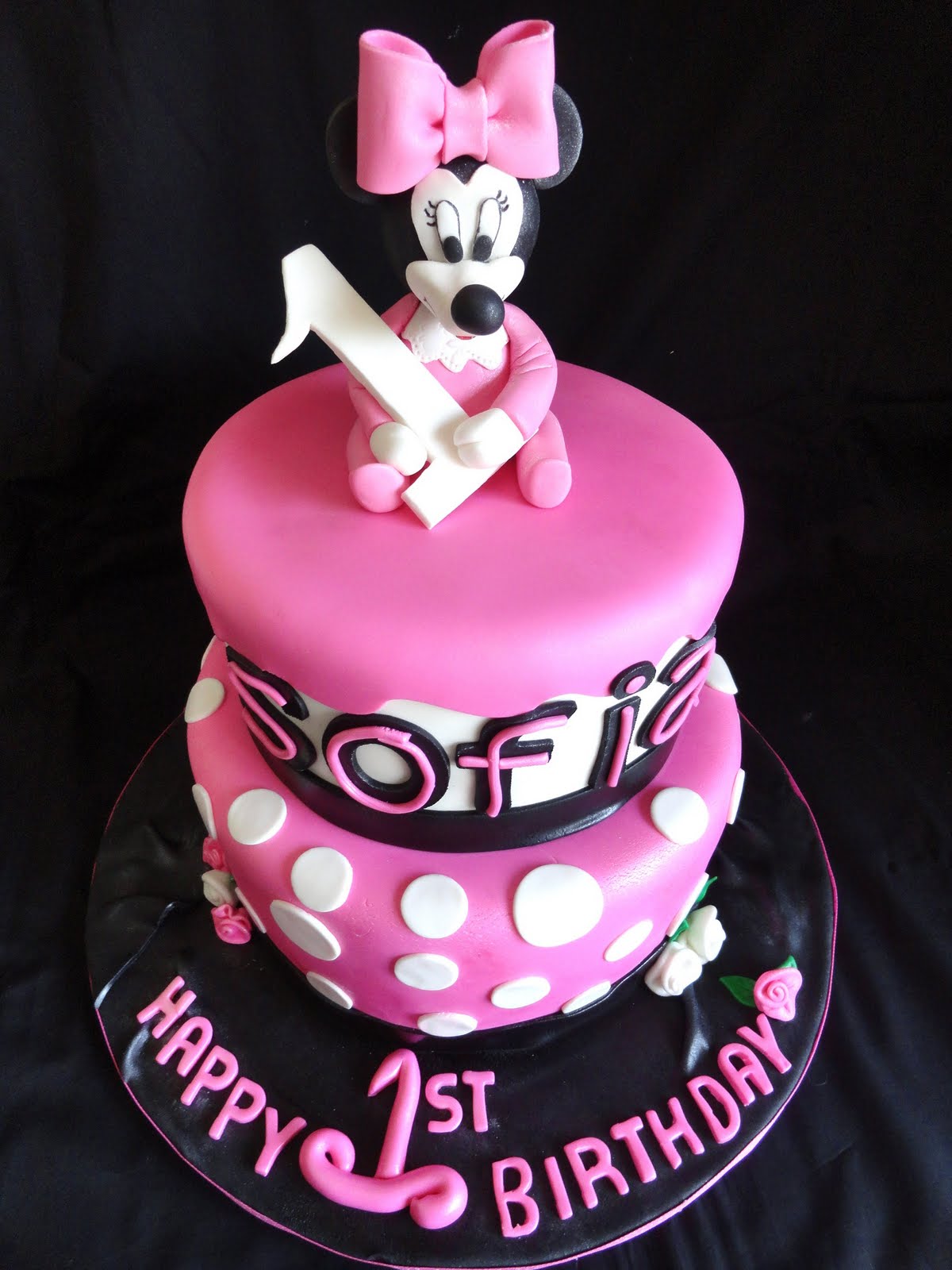 Pink Little Cake Pink Baby Minnie Mouse Cake