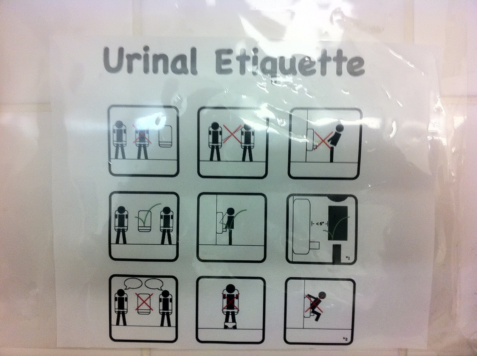 Proper Urinal Etiquette 4 Pics