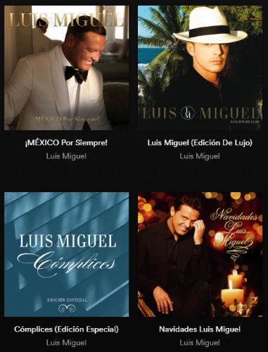 Todas las canciones de Luis Miguel para escuchar Online