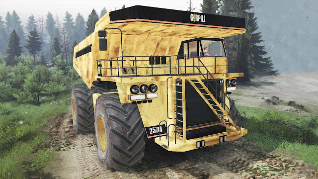 Mod Truck Proyek/Alat Berat Caterpillar 8x8 spintires