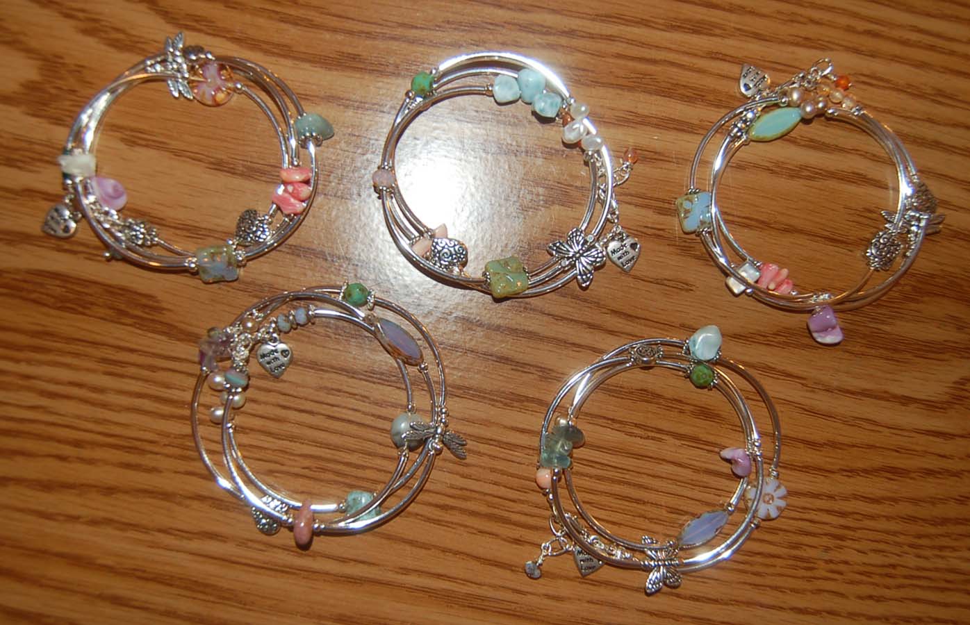 Lynn's Craft Blog WrapAround Silver Plated Bracelets